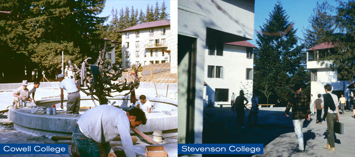 Construction of Cowell and Stevenson Colleges completed