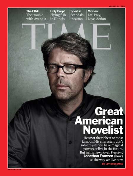 Jonathan Franzen Time cover