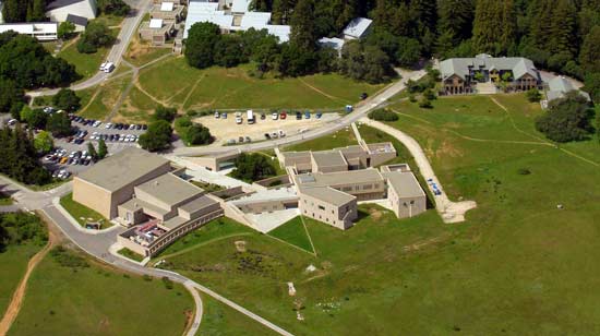 Aerial view of Music Center