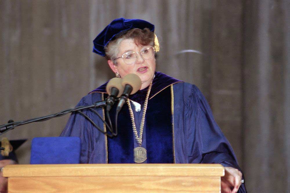 M.R.C. Greenwood at the inauguration